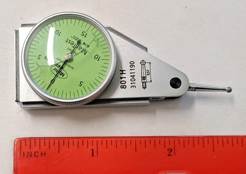 Mahr Type 801 H Dial Indicator No. 4303950-Lens is cracked — photo 4