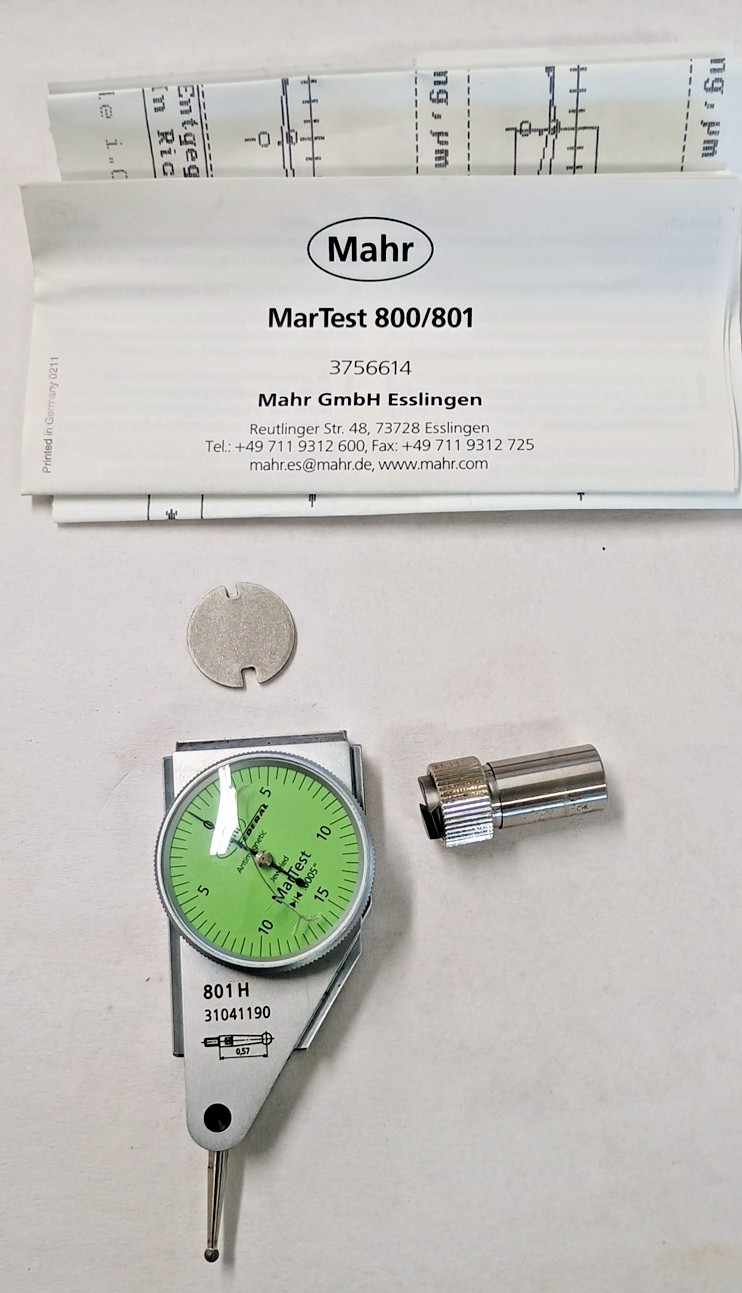 Mahr Type 801 H Dial Indicator No. 4303950-Lens is cracked — photo 5