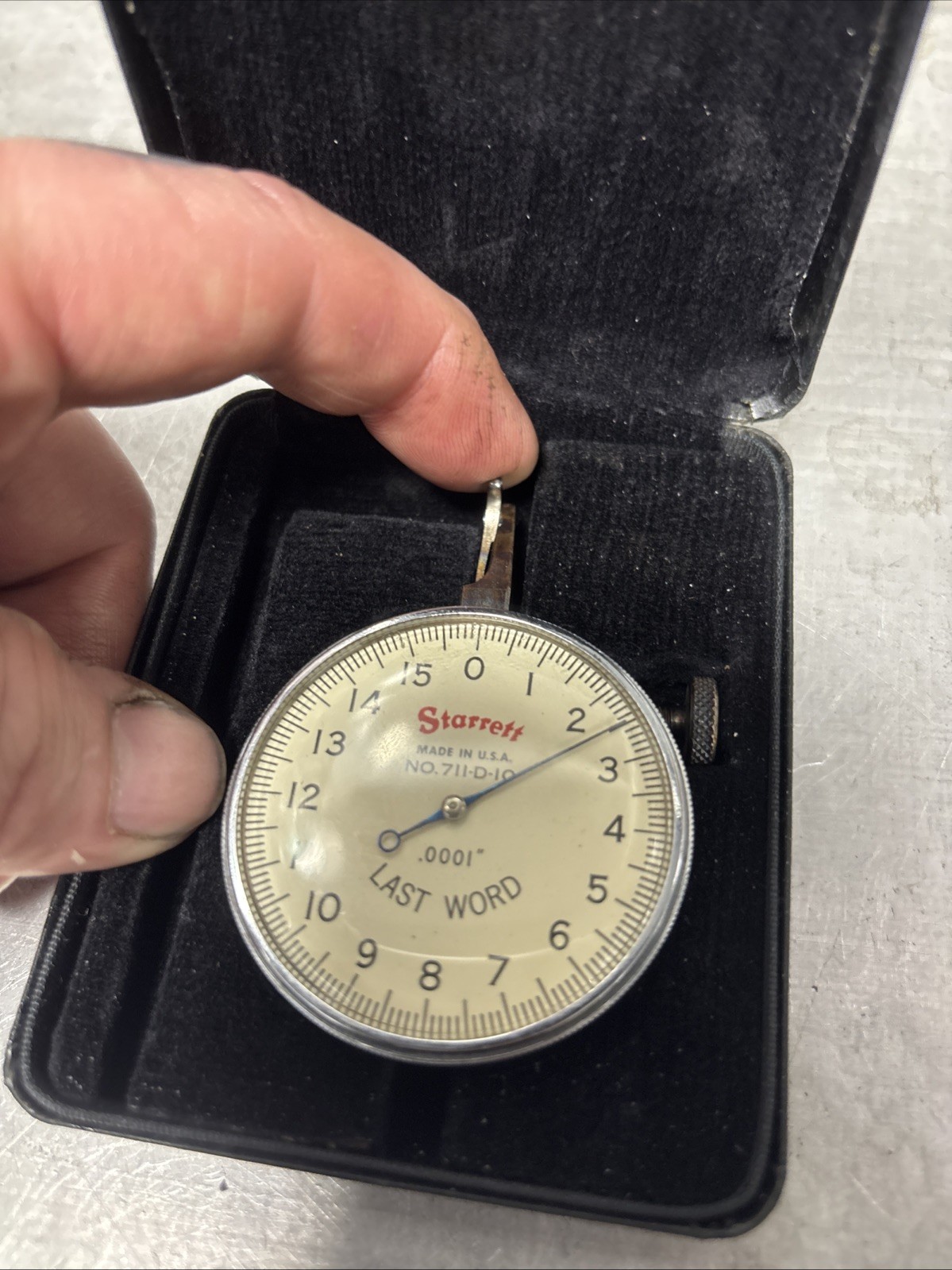Starrett No 711-D-10 Last Word Dial Test Indicator — photo 5